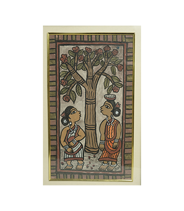 Handpainted Paitkar Painting - Made by tribes of Jharkhand