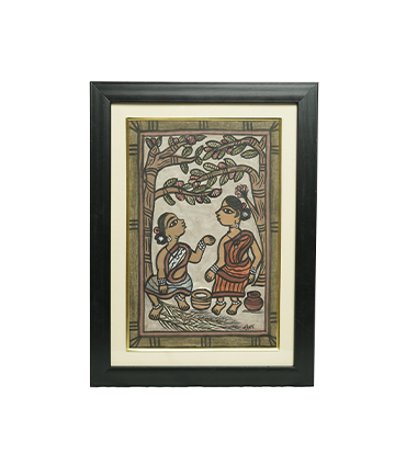 Handpainted Paitkar Painting - Made by tribes of Jharkhand