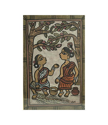 Handpainted Paitkar Painting - Made by tribes of Jharkhand