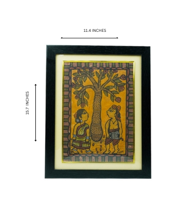 Handpainted Paitkar Painting - Made by tribes of Jharkhand