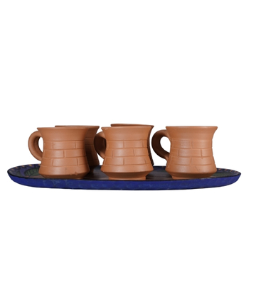 Terracotta Mug Set (6 pieces) Handmade by the Tribes of Jharkhand