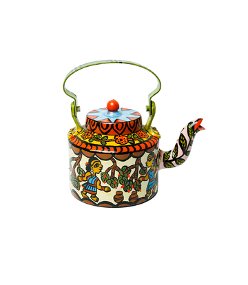 Hand Painted Kettle by the tribes of Jharkhand