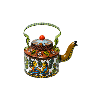 Hand Painted Kettle by the Tribes of Jharkhand