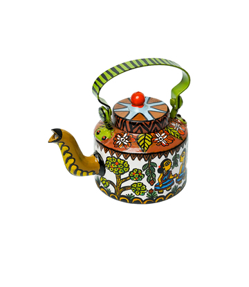 Hand Painted Kettle by the Tribes of Jharkhand