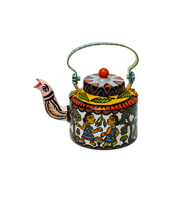 Hand Painted Kettle by the Tribes of Jharkhand