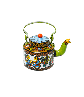 Hand Painted Kettle by the Tribes of Jharkhand