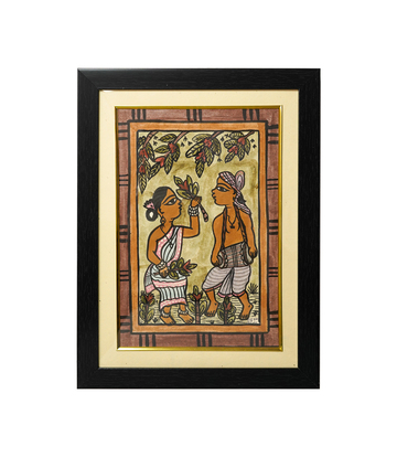 Handpainted Paitkar Painting - Made by the Tribes of Jharkhand