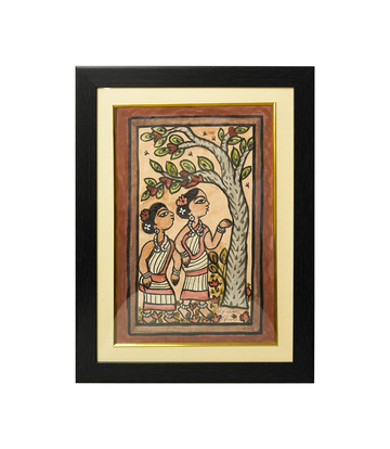 Handpainted Paitkar Painting - Made by the Tribes of Jharkhand