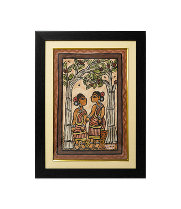 Handpainted Paitkar Painting - Made by the Tribes of Jharkhand