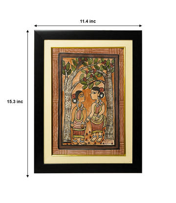 Handpainted Paitkar Painting - Made by the Tribes of Jharkhand