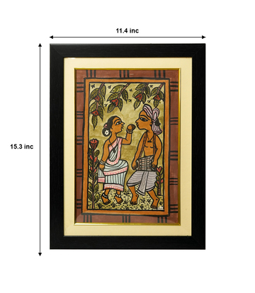 Handpainted Paitkar Painting - Made by the Tribes of Jharkhand