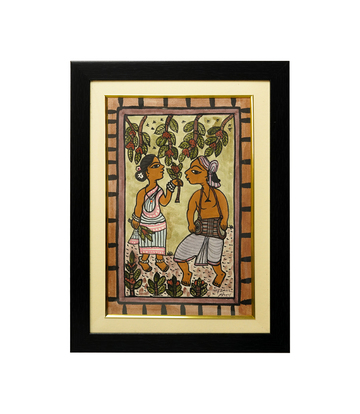 Handpainted Paitkar Painting - Made by the Tribes of Jharkhand