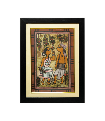 Handpainted Paitkar Painting - Made by the Tribes of Jharkhand