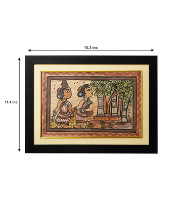 Handpainted Paitkar Painting - Made by the Tribes of Jharkhand