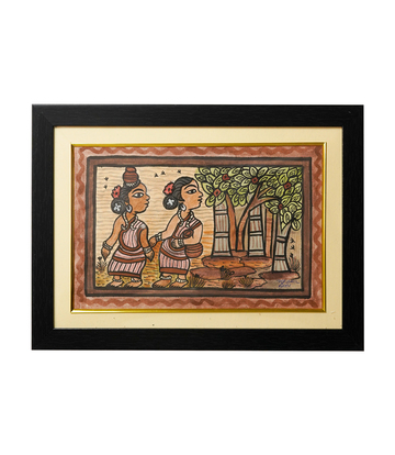 Handpainted Paitkar Painting - Made by the Tribes of Jharkhand