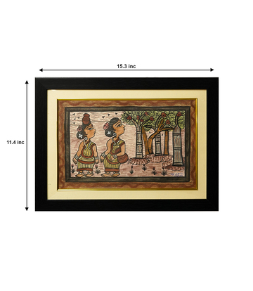 Handpainted Paitkar Painting - Made by the Tribes of Jharkhand