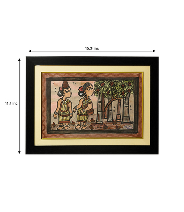 Handpainted Paitkar Painting - Made by the Tribes of Jharkhand