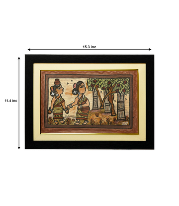 Handpainted Paitkar Painting - Made by the Tribes of Jharkhand