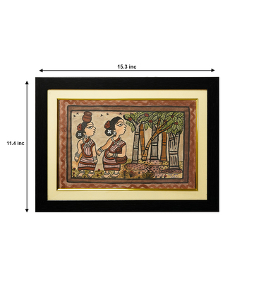 Handpainted Paitkar Painting - Made by the Tribes of Jharkhand