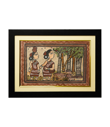 Handpainted Paitkar Painting - Made by the Tribes of Jharkhand