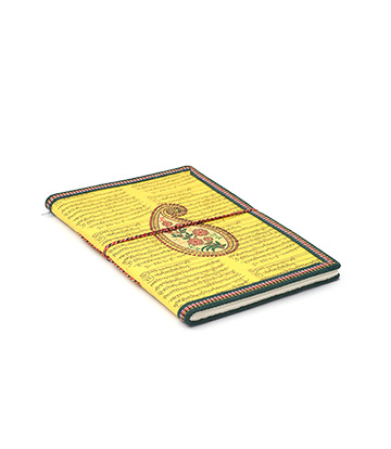 Recycled Handmade Diary Made by Tribes of Rajasthan (Yellow Colour Cover)