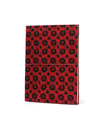 Recycled Handmade Diary Made by Tribes of Rajasthan (Red Bug Design)