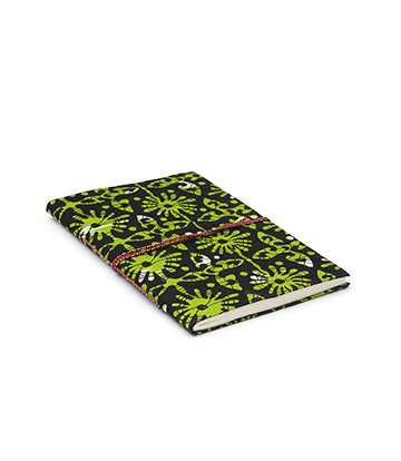 Recycled Handmade Diary Made by Tribes of Rajasthan (Green Black Cover)