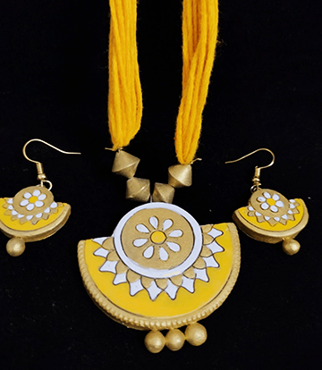 Terracotta Necklace Set Made by Tribes of Jharkhand 